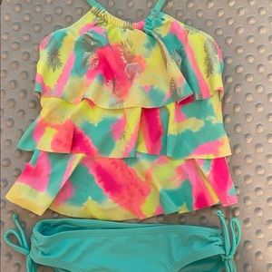 Girls XS (4-5) tankini bathing suit